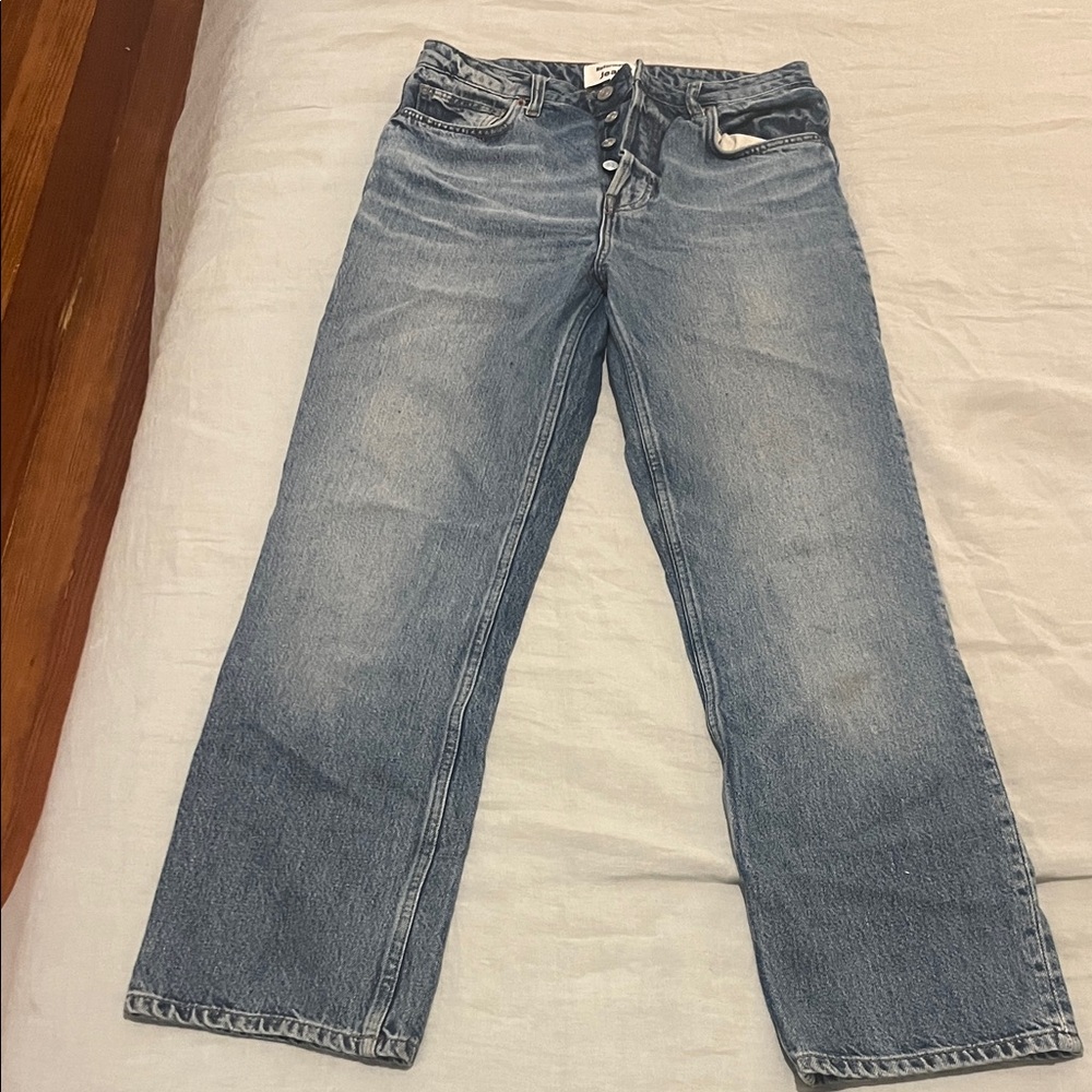 Reformation Cynthia High Rise Blue Jeans